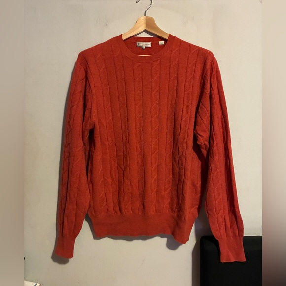 Peter Millar Orange Cashmere Sweater